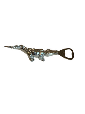 Alligator Bottle Opener #2722 by Mariposa Rare Retired Design, Silver Tone